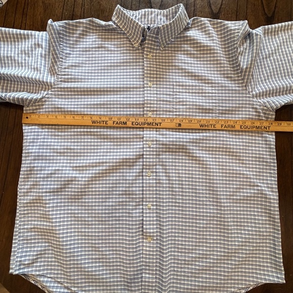 Lands' End white and blue button down shirt size 2XL Tall - Picture 12 of 14